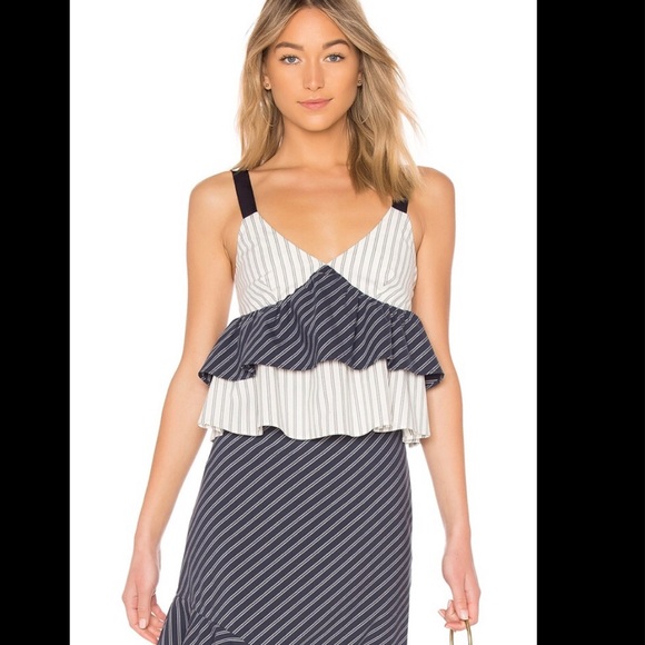 NWT JOIE MARJIE TOP  in Dark Navy Porcelain Small - Picture 9 of 14